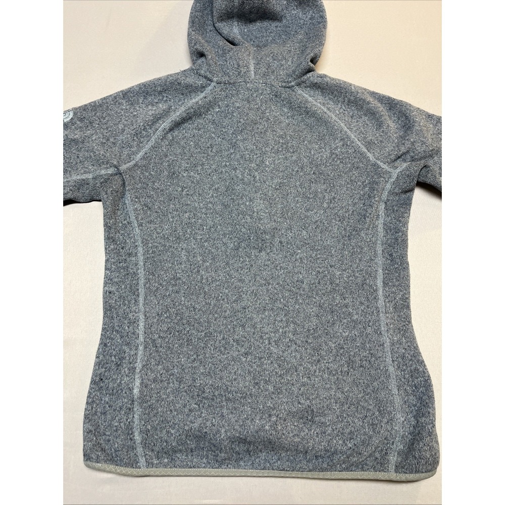 The North Face Hoodie Womens Medium Blue/Gray Crescent Sunset Fleece Pullover - Picture 5 of 7